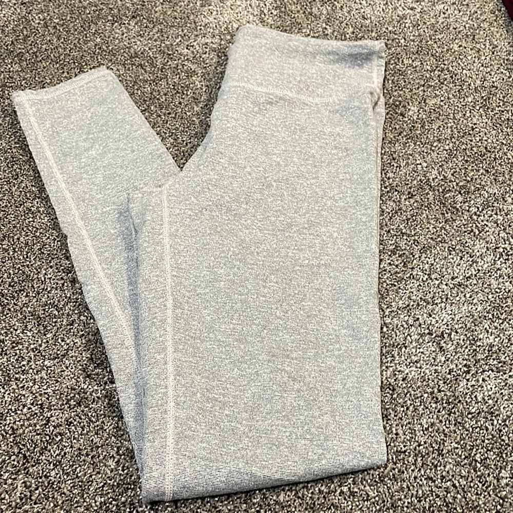 Fabletics light grey full length leggings.